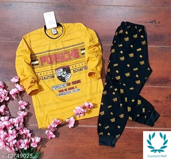 Kids Cotton Full Suits Cotton - 1 - 2 Years, Yellow