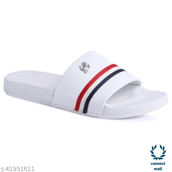 Trendy M'en Flip Flop - IND 9, White, Synthetique