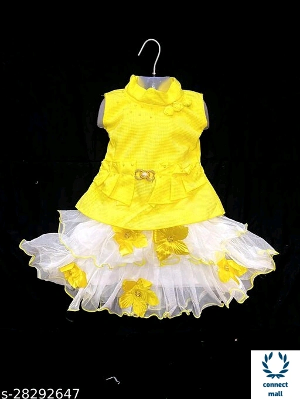 Sleevless Cute Funky Girls Top And Bottom Set - 3-6 months