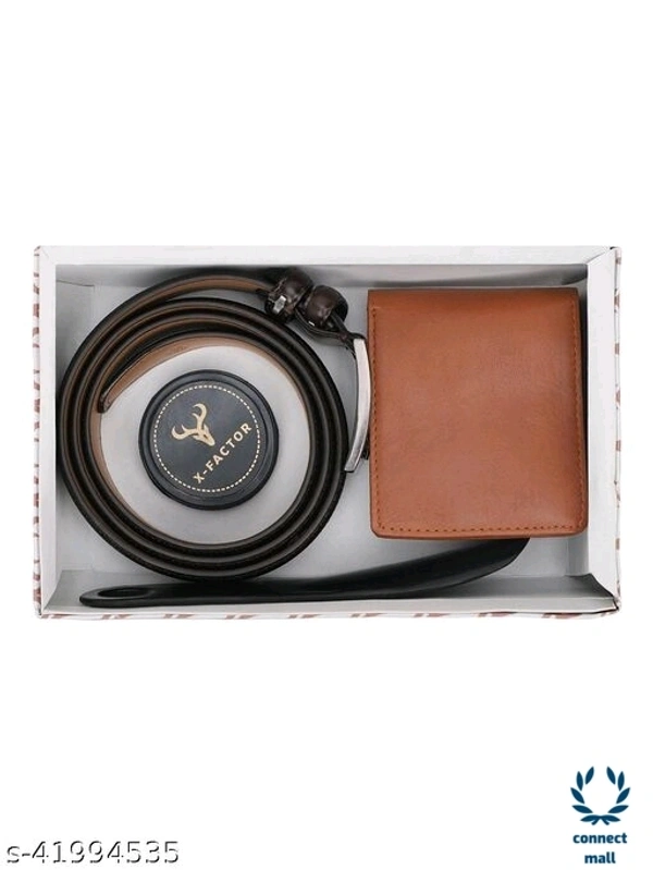 Trendy's Men Belt - Black , Leather, 1