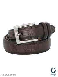 Trendy's Men Belt - Black , Leather, 1