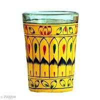 Rajasthani Traditional Jaipuri Meenakri Handpaint Aluminum Decorative Tea kettle for Serve - 1 litre, Yellow