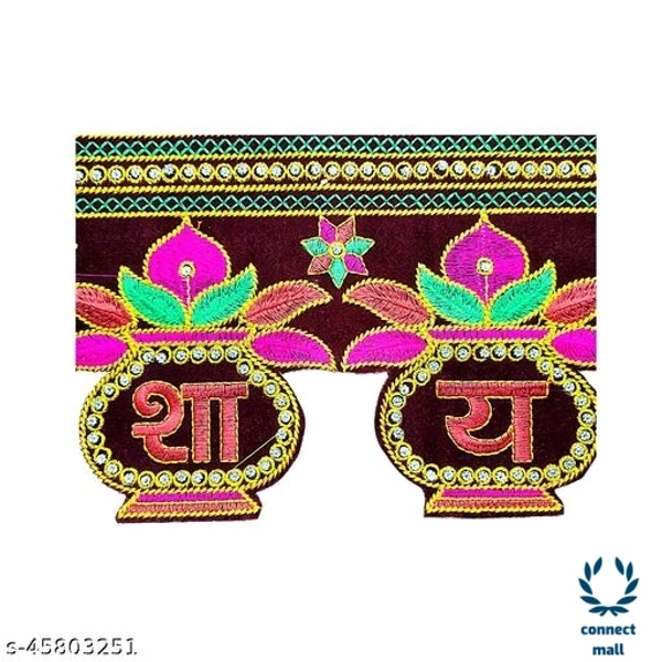 Handicraft WallHanging Long Fabric Toran suitable For Home Decor - Pack of 2