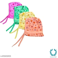 New Born Baby Care Cloth Set Combo (Set of 28, 4Jhabla, 8Nappy, 8Mittens,4Cap Hosiery Material and 4 Plastic mat, Random Print