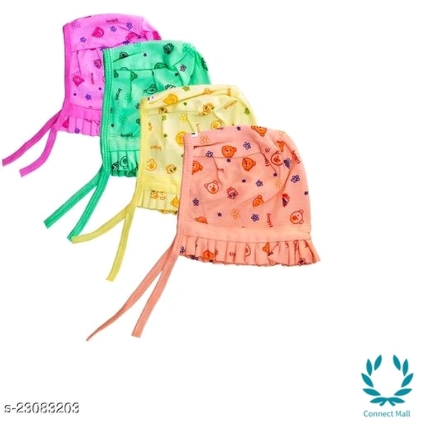 New Born Baby Care Cloth Set Combo (Set of 28, 4Jhabla, 8Nappy, 8Mittens,4Cap Hosiery Material and 4 Plastic mat, Random Print