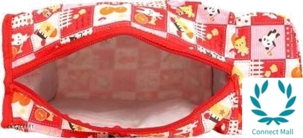 Little Fingers Born Multifunctional new born baby diaper Nappy bag/Diaper Bag/Mother bag with 2 Bottle holders-Very Useful for Mothers Nursery Bag - Red