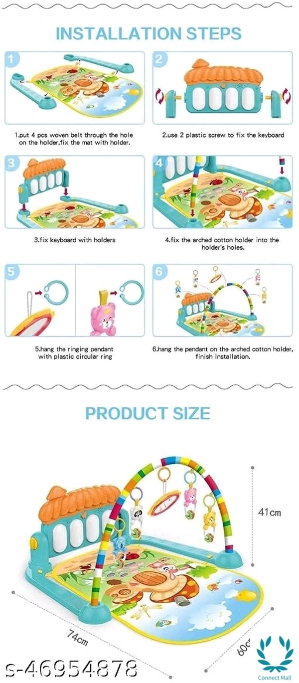 Classic Baby Mat With Attached Piano