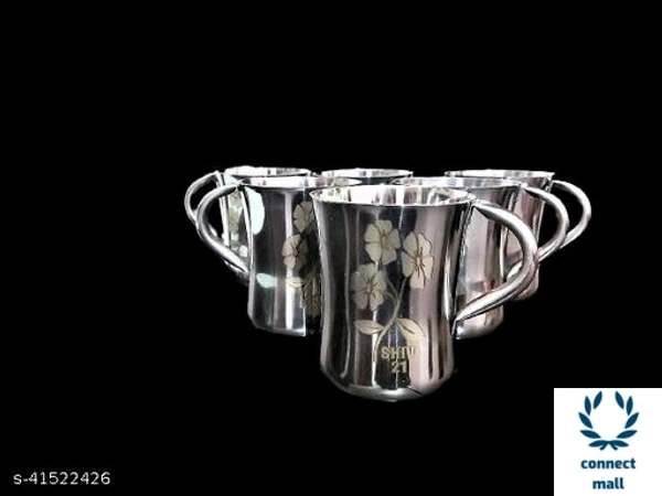 Stainless Steel Coffee/Tea 6 Mug 325 ml - 6 pieces in 1 Pack