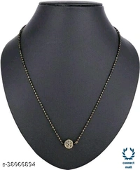 *DIVA GRACEFUL Gold Plated Single Stand Fancy Mangalsutra Combo offer - 4 set