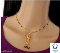 *DIVA GRACEFUL Gold Plated Single Stand Fancy Mangalsutra Combo offer - 4 set