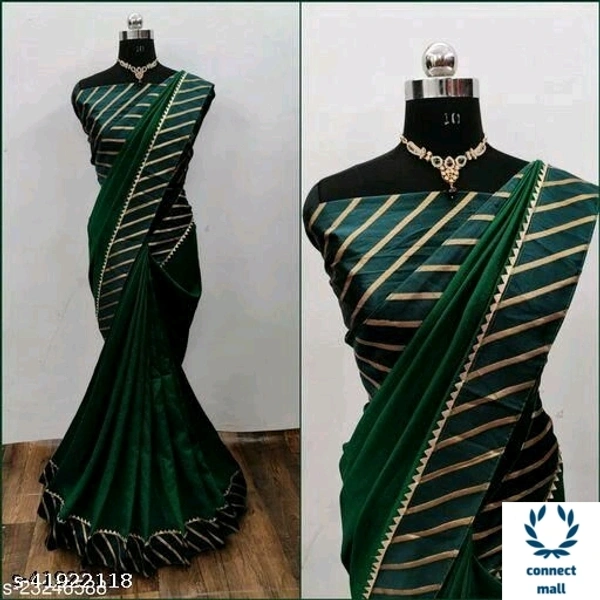 ABHISARIKA Silk Jacquard Saree - Green, SILK, 3