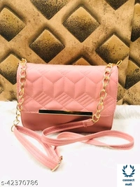 Trendy Fashionable Bottle Green 2 Compartments Ravishing Classy Women Sling Bags - Bottle Green, 1