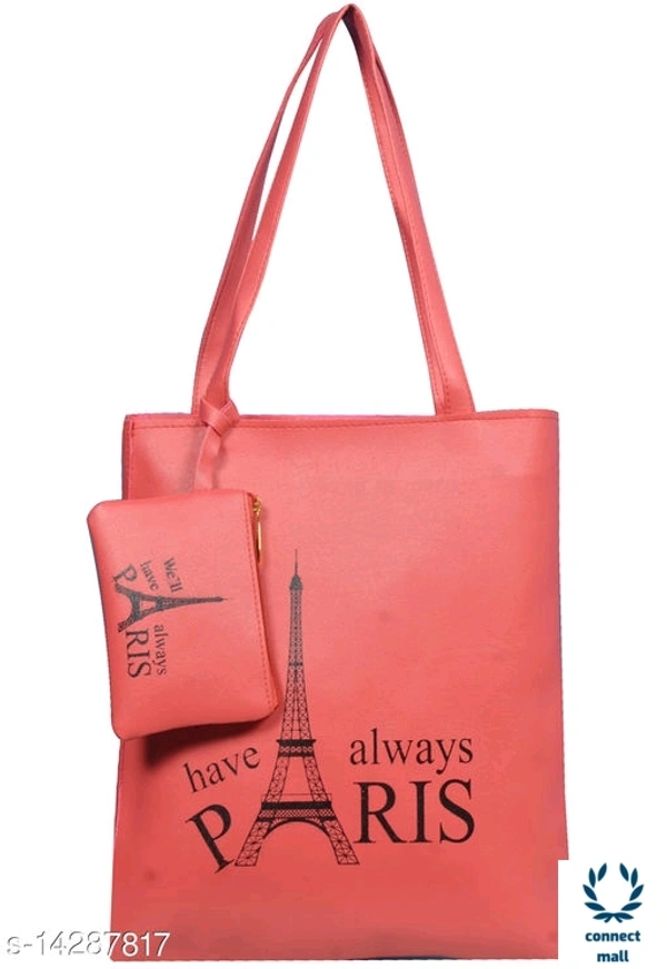 Bag with Pouch Shoulder hand Bag For Women & Girl Pack of 2 - Muddy Red