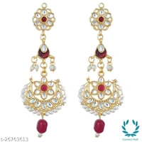 Rajasthani Tediyaa Royal Set Of Adjustable CHOKER Necklace Made From Pearl Kundan And Moti - Adjustable, Gold plated, Choker, Multipack of 1