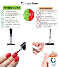 Makeup Mania Nail Polish Set of 12 pcs, Nail Paint of 6 ml × 12 pcs, Multicolour Combo Set No.105 - Set of 12 Pieces, set 150