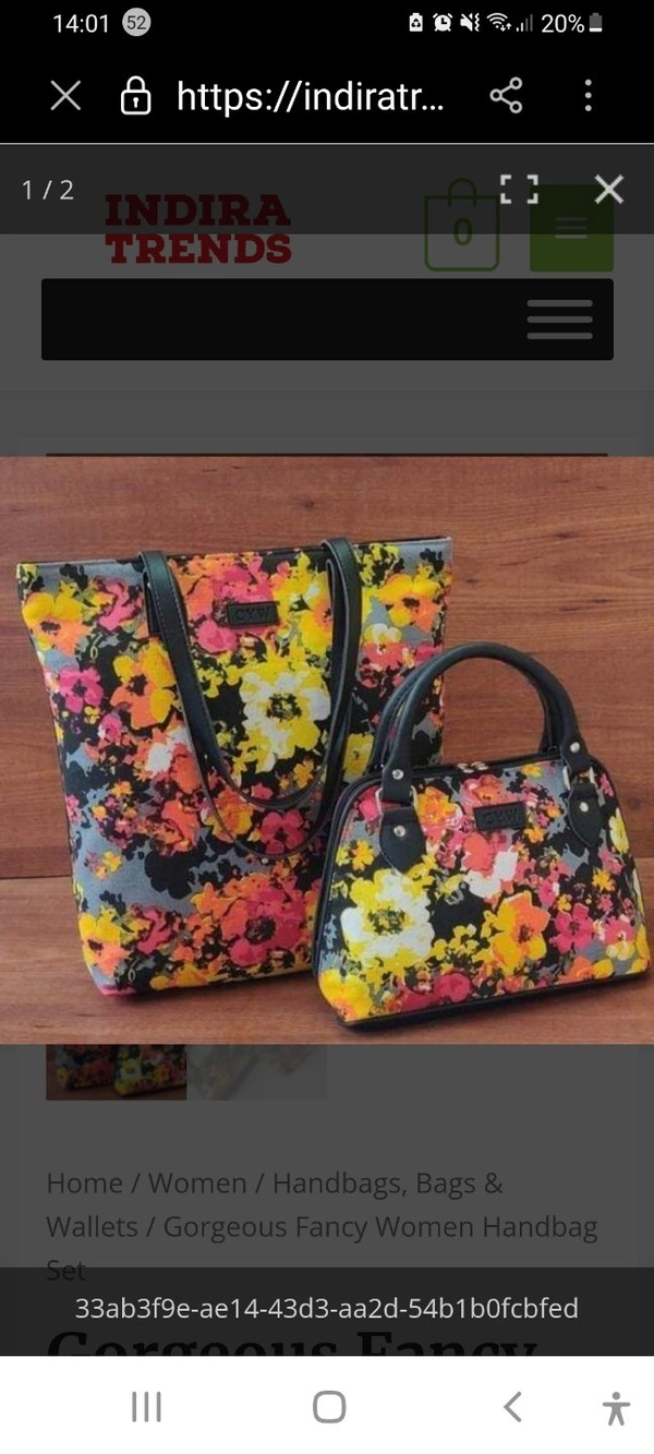 Super Combo of Shopper and Fancy Fabric Handbags For Womens - Multicolor, Fabric
