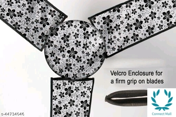 Waterproof & Dustproof Three Blade Fan Cover With 1 Motor Cover - Gray, PVC