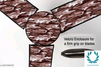 Waterproof & Dustproof Three Blade Fan Cover With 1 Motor Cover - Brown