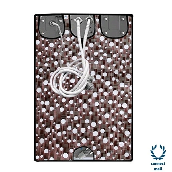 New Fashion Brown Check Printed Washing Machine Cover For IFB(Front Loading) 8.5 kg - Brown, (Length ×Breadth×Height)68cm × 68cm×90 cm