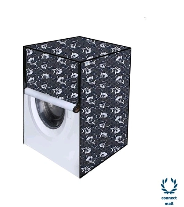 New Fashion Brown Check Printed Washing Machine Cover For IFB(Front Loading) 8.5 kg - GRAY, 56cm×65cm×87cm