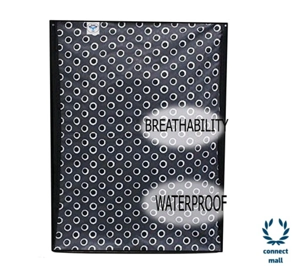 New Fashion Brown Check Printed Washing Machine Cover For IFB(Front Loading) 8.5 kg - Gray , 68cm×68cm×90cm