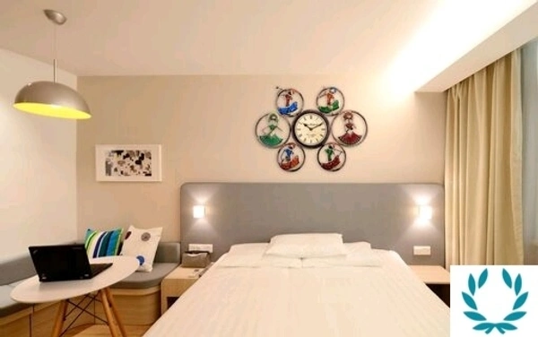 Wall Decor & Hanging Metal Musician Doll Wall Clock - Multi Color , Metal, 1 Qty