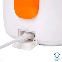 Electric Plastic Design Stainless Steel Microwave Safe Lunch Box Perfect For office and Travel - Pink ,Orange,Blue, Plastic and Stainless Steel, Rectangle