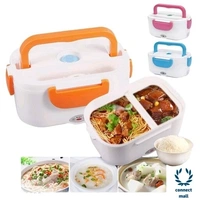 Electric Plastic Design Stainless Steel Microwave Safe Lunch Box Perfect For office and Travel - Pink ,Orange,Blue, Plastic and Stainless Steel, Rectangle