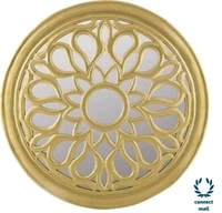 Elegance Wooden Wall Mounted Mirror Perfect for Living Room, Bathroom any corner of the House - Golden Yellow , Wooden