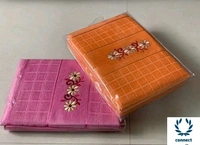 100% Comfy Cotton Bath Towel Combo Set pack of 2 - Pink & Maroon