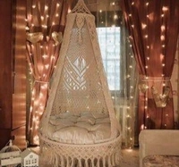 THE TOPKNOTT AIRWING Macrame Swing Hammock Hanging Cradle Chair -