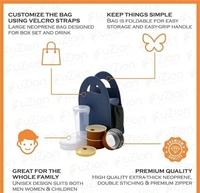 Stainless Steel 4 Container with 1 Plastic Glass