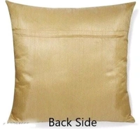 URBAN PLANET Floral Digital Printed Heavy Jute Cushion 3D Printed 16*16 inches Set of 5pieces - 3D Leaves Print, Sea Green