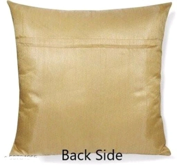 URBAN PLANET Floral Digital Printed Heavy Jute Cushion 3D Printed 16*16 inches Set of 5pieces - Flower Print, Red, 2