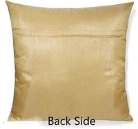 URBAN PLANET Floral Digital Printed Heavy Jute Cushion 3D Printed 16*16 inches Set of 5pieces - 3D Printed, Cream, 2