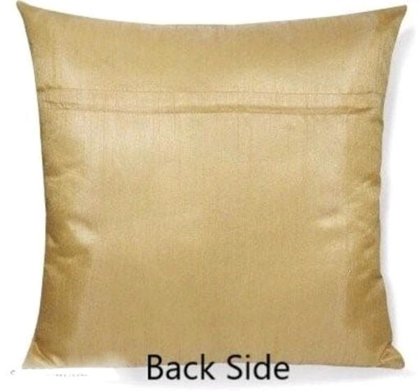 URBAN PLANET Floral Digital Printed Heavy Jute Cushion 3D Printed 16*16 inches Set of 5pieces - 3D Printed, Cream, 2