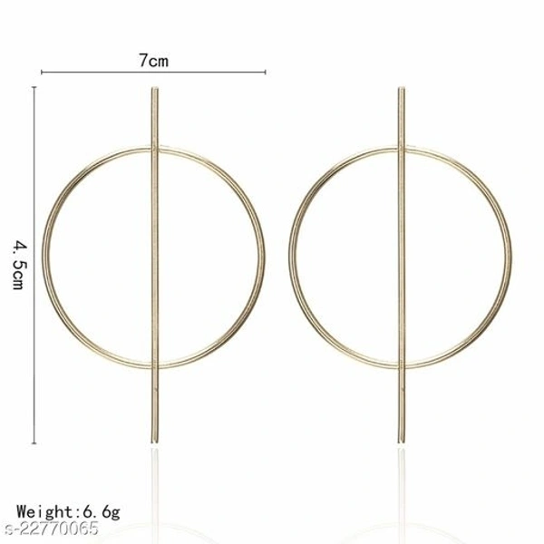 Artificial Stone & Beads Adjustable Drop Earrings - Free Size, Alloy, pack of 1