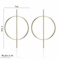 Artificial Stone & Beads Adjustable Drop Earrings - Free Size, Alloy, pack of 1