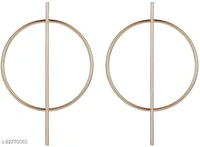 Artificial Stone & Beads Adjustable Drop Earrings - Free Size, Alloy, pack of 1