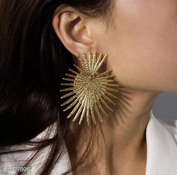 Trendy Artificial Stone & Beads Drop Earing - Free Size, Alloy, pack of 1