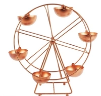 AAMAYA DECORS Handicraft Carrosolle Design Tealight Candle/Diya Holder