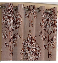 3D Printed Polyester Room Darkening 7Feet Door length Pack of 3 Room/Living Curtains