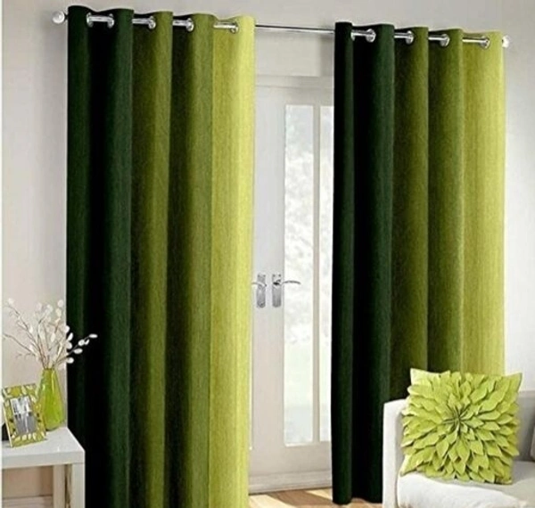 LIVING CREATION Room Darkening Plain 7Feet Length Room Curtain - Pack of 1, 5 Feet