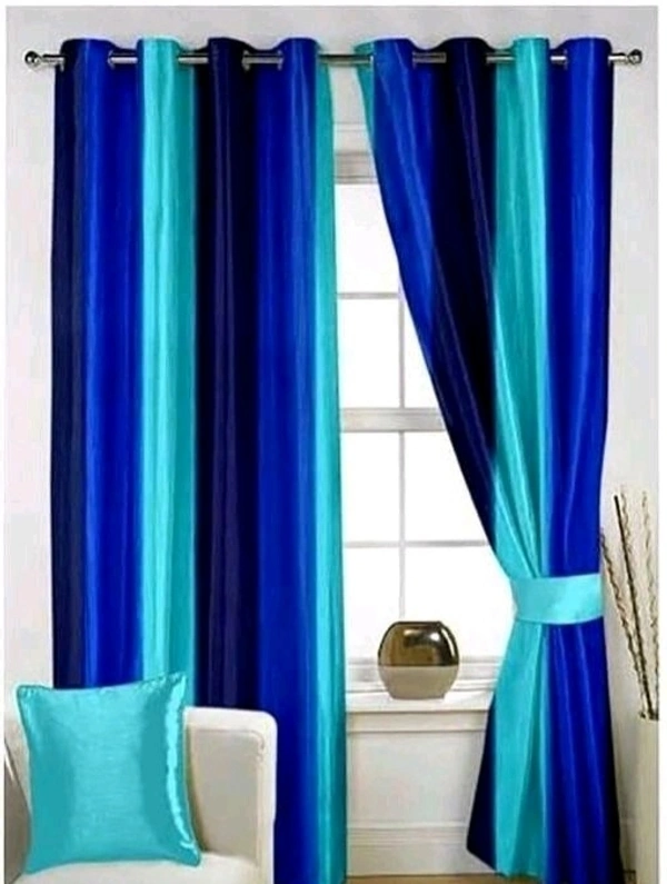 STAMEN Room Darkening 4 Different Sizes Full Length Fancy Modern Door Curtain - 5 Feet