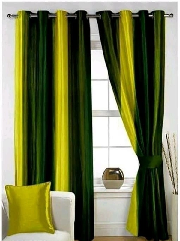 STAMEN Room Darkening 4 Different Sizes Full Length Fancy Modern Door Curtain Pack of 2 - 5 Feet