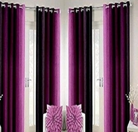 STAMEN Room Darkening 4 Different Sizes Full Length Fancy Modern Door Curtain Pack of 4 - 7 Feet