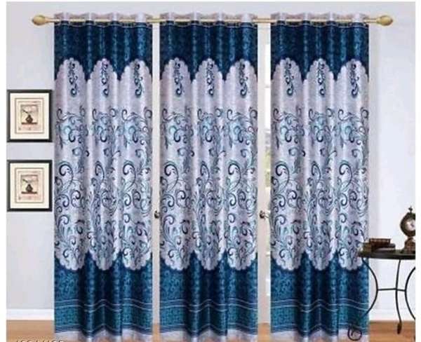 STAMEN Polyester Dark Maroon Modern /Fancy High Quality Room Darkening For Room/Living Room Day /Night Curtain (7 Feet, Pack of 3) )