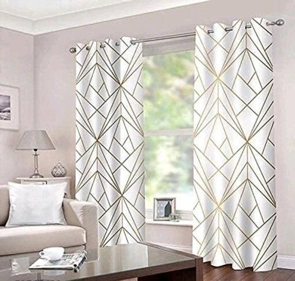 ANMOLFAB Polyester 3D Digital Printed 7Feet Day / Night Room Darkening For Room Living Room Curtain Pack of 2 - 5 Feet