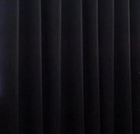 GARG TRAD Polyester Black Plain Day / Night Room Darkening For Window Door Room/Living Room Curtain Pack of 1 - 9 Feet
