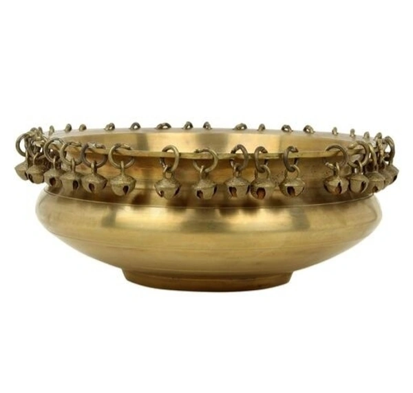 JAINART VILLA Trendy Brass Flower Pot for Home/ Office/ Entrance/ Festival /Wedding /Gifting